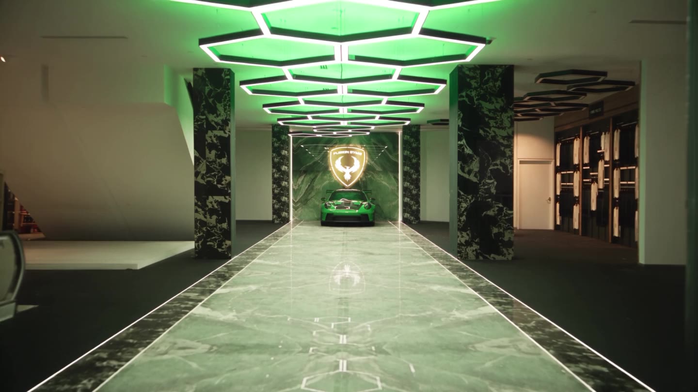 Upper Darby marble entrance concept with Fusion shield